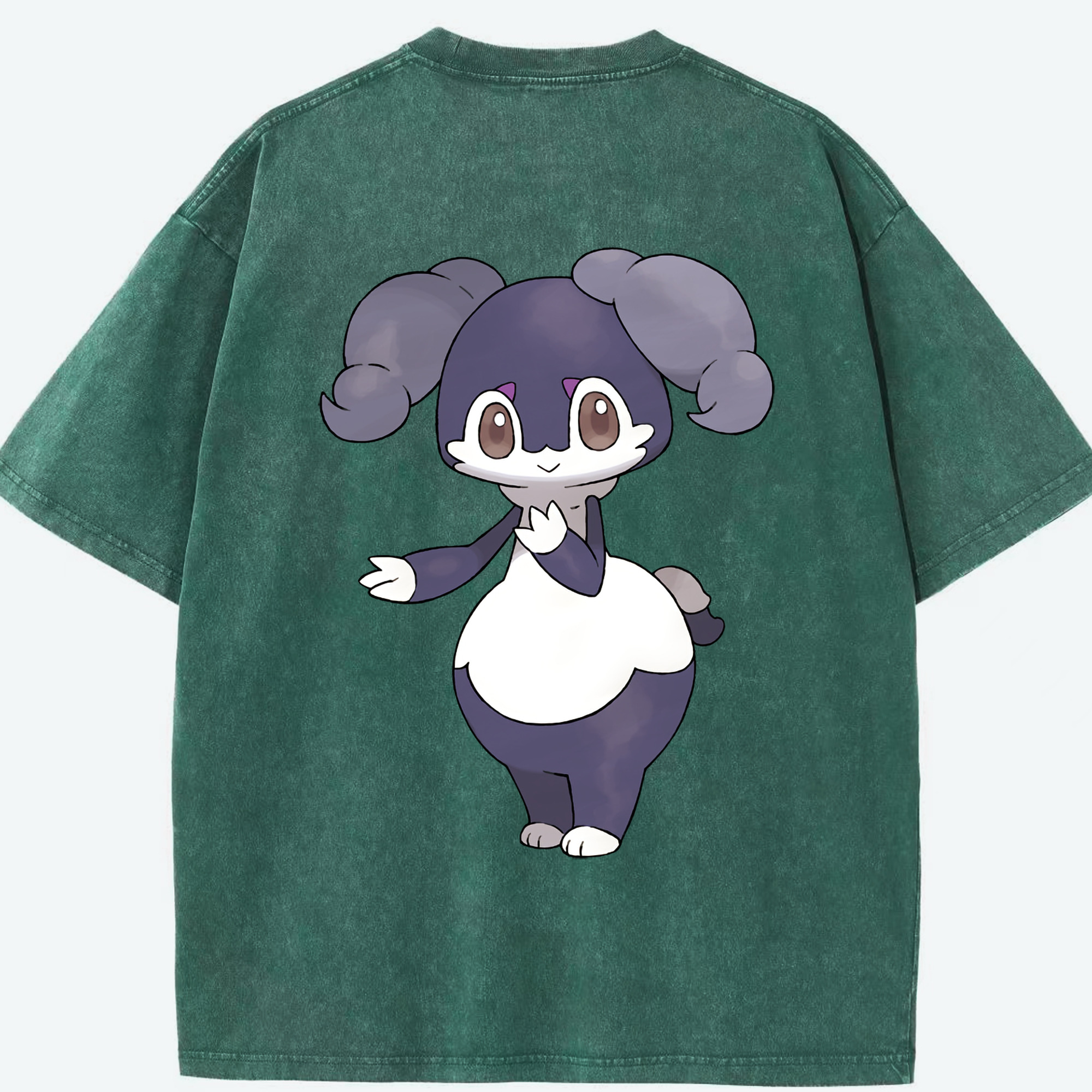 （画像用） ポケットモンスター Pokémon 綿100% ヴィンテージ風 半袖Tシャツ（背面プリント）